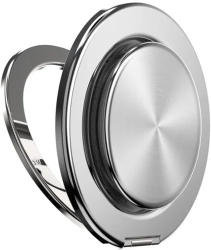 PopSockets - MagSafe Kick-Out Universal Magnetic Grip & Stand with Adapter Ring for Cell Phones - Alum-Radial Silver