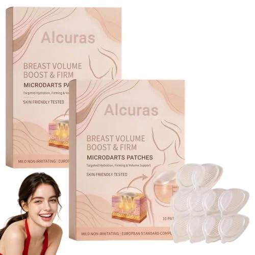 Alcuras Breast Volume Boost & Firm Patches - Natural Enhancement & Lifting Stickers for Firmer, Fuller Breasts (2boxes)