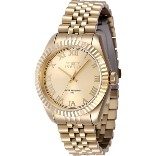 Invicta Women's Watch Specialty Gold Dial Stainless Steel Bracelet Quartz 47418