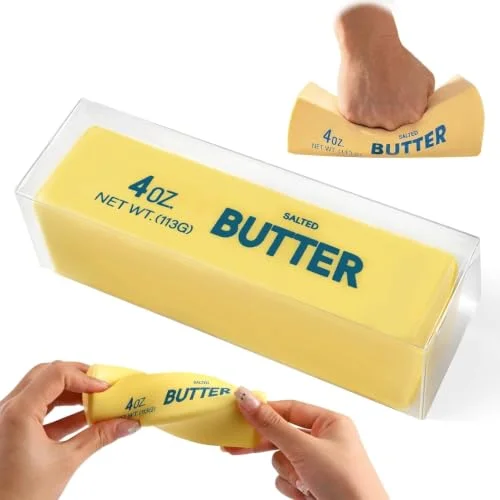 Butter Squishy,Needoh,Butter Squeeze Stress Relief Toy, Slow Rising Butter Squishy Fidget Toy,2026 New Realistic Soft Butter Stick ,Butter Squishy Relief Fidget Toys,Slow Rebound Stress Relief Gifts