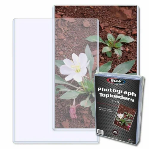 New Sealed (25) 6X9 BCW Rigid Photograph Toploaders 1-TLCH-6X9