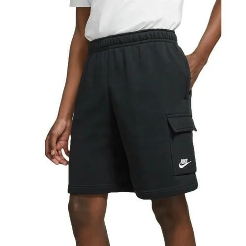 Nike Men's Cargo Shorts Sportswear Club Elastic Waist Athletic Fleece Shorts
