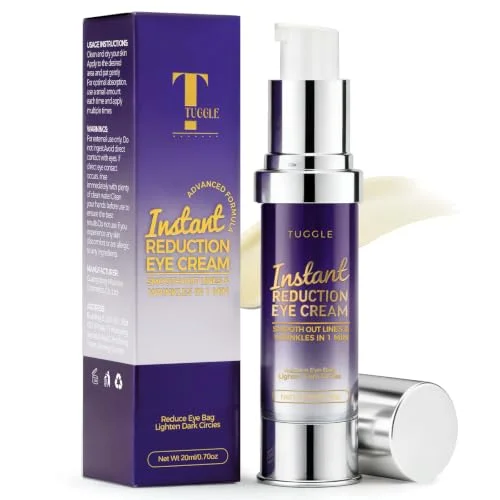 Tuggle Instant Eye & Face Tightening Serum, Instant Lift Eye Gel Cream Rapid Improve Under Eye Bags and Puffiness, Tightener Wrinkles & Fine Lines Fast, for Women & Men in Minutes, 0.70 oz