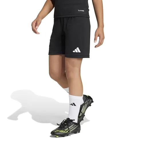 adidas Unisex-Kids Entrada26 Shorts, Black/White, Large