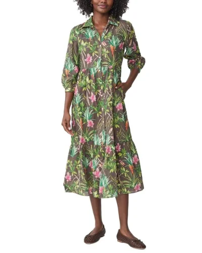 J.Mclaughlin Tybee Linen-Blend Dress Women's