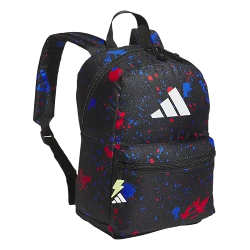adidas Kids Gotta-Have-It Mini Backpack &ndash; School Bag for Girls and Boys, 10L, Splatter Black/White, OSFA