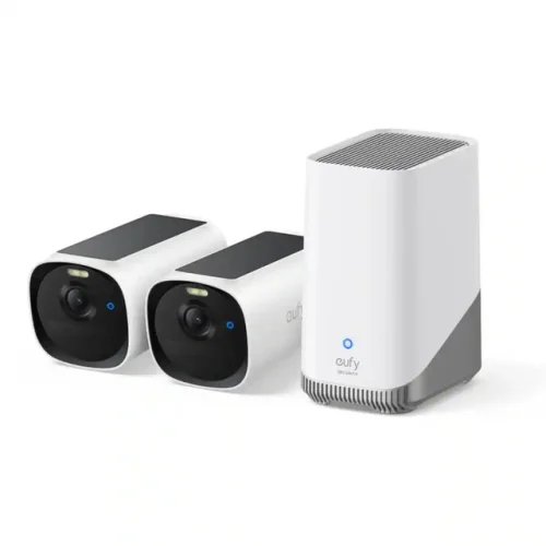 eufy eufyCam E40 Outdoor Wireless Solar Security Camera 2K 2-Cam & HomeBase S380