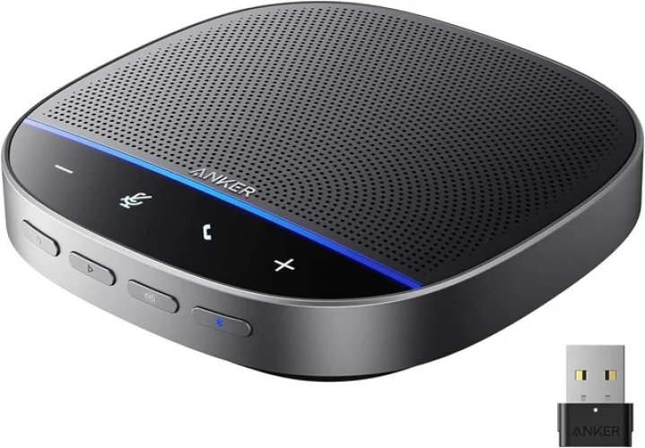 Anker PowerConf S500 Speakerphone with Zoom Rooms and Google Meet Certifications