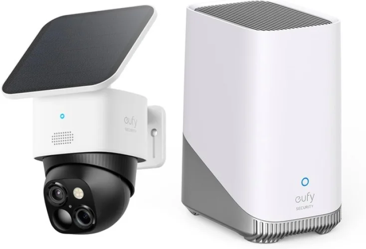 eufy SoloCam S340 with HomeBase 3 Solar Wireless Outdoor 360&deg;Surveillance Wi-Fi
