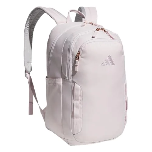 adidas Amplifier Backpack for Laptop, School and Gym, 28L, Distilled Pink/Dual Lilac Purple/Regular, OSFA