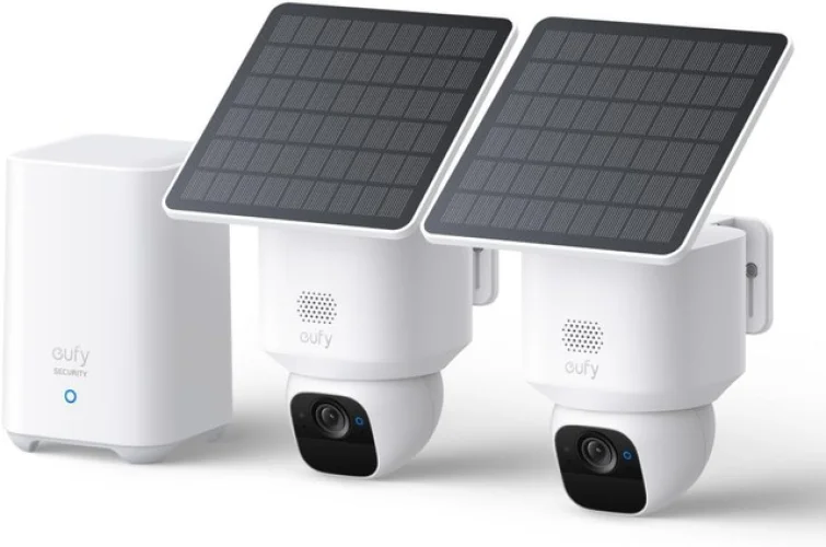 eufy SoloCam E30 2-Cam Kit 2K Solar Camera Outdoor Wireless 360&deg; Pan AI Tracking