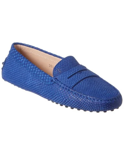 Tod's Gommino Embossed Leather Driving Shoe Women's  37