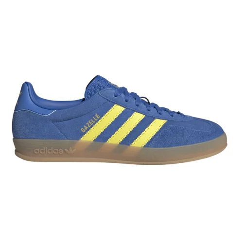 adidas Gazelle Indoor Lace Up  Mens Blue Sneakers Casual Shoes JQ2691