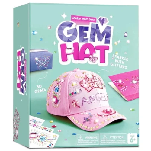 Joyfy Pink Baseball Cap Art Set, Arts And Crafts For Kids Ages 8-12, Christmas Birthday Gifts for Girls
