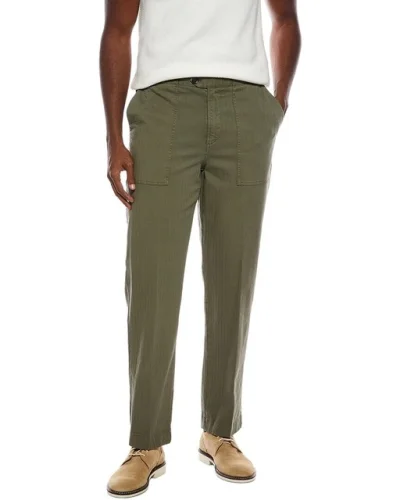 Isaia Linen-Blend Trouser Men's