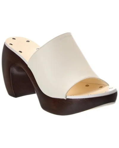 Givenchy Leather Clog Women's White 37