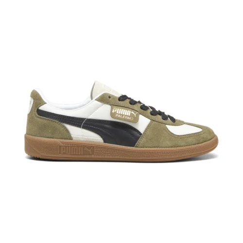 PUMA Palermo Og Lace Up  Mens Beige, Green Sneakers Casual Shoes 38301112