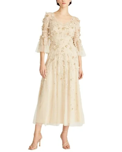 Theia Zolene Embellished Midi Dress Women's