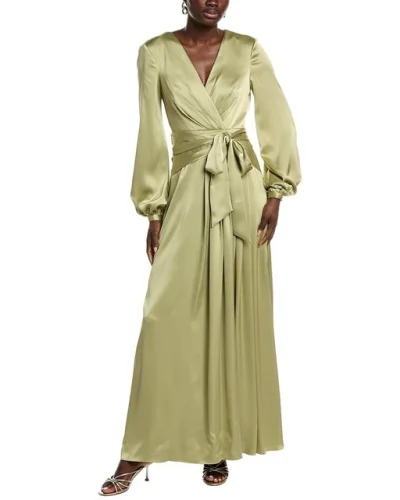 Badgley Mischka Faux Wrap Gown Women's