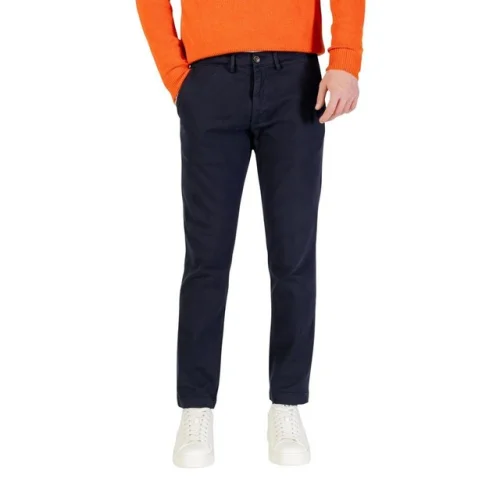 Borghese Blue Cotton Skinny Pants