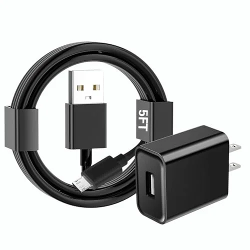 Micro USB Cable for Roku Power Cord Replacement 5V2A Charging Cube USB Plug Adapter MicroUSB Charger Compatible Roku Streaming Stick 3500/3600/3800/Express/Express+ 4K 3940R/Premiere For Charging Only