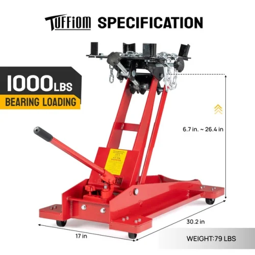 Transmission Jack Low Profile Capacity: 1000 lbs