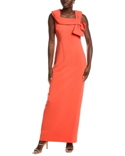 Badgley Mischka Wrap Collar Gown Women's