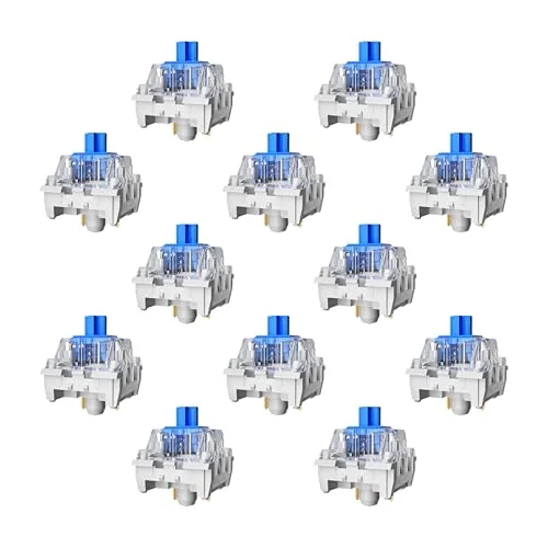 Zhouwang Keyboard Clickers for 3D Prints,36 Pcs Blue Clicky Switches Kit