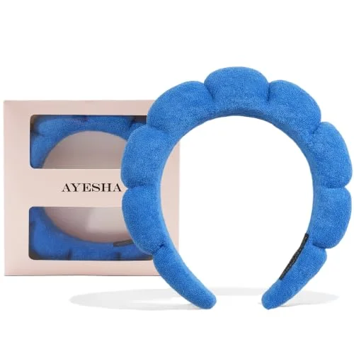 Ayesha Spa Headband for Washing Face Makeup Skincare Soft Sponge Hair band