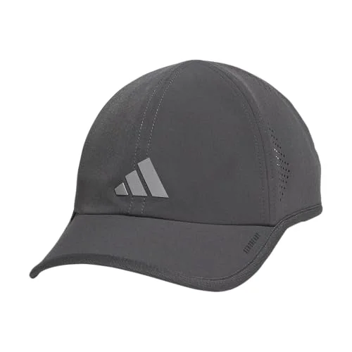 adidas Men's Superlite Hat &ndash; Lightweight Moisture-Wicking Cap for Workout and Training, Grey Six/Silver Metallic/3, OSFA