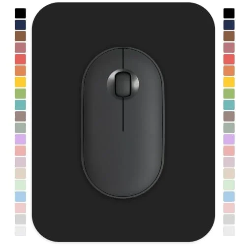 Dacovi Small Mouse pad, with Edge-Sewn Design, extends Service Life by Twice, occupying the Optimal Size for the Mouse and Wrist Position. (Black)
