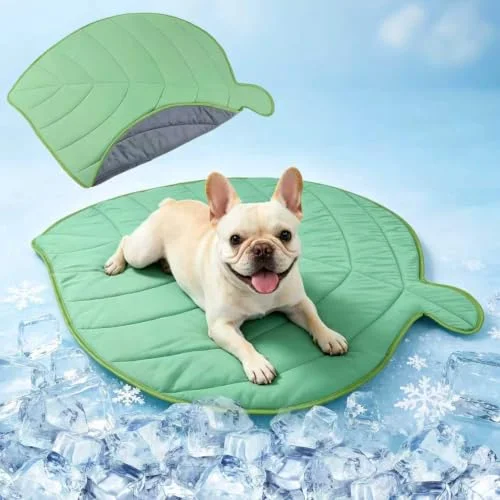 Paw Legend Dog Cooling Mat for Dogs & Cats 27.2" x 33.5", Reversible Pet Cooling Pad Blanket, Ice Silk Fabric, Breathable & Washable for Crate, Sofa, Floor, Indoor Outdoor Summer Use