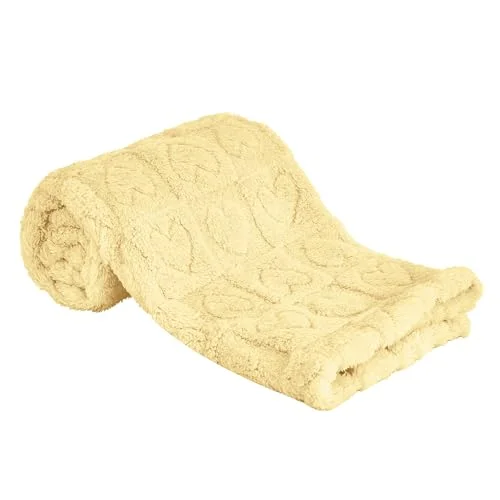 Yurhap Heart Baby Blanket, Love Plush Fleece Baby Blankets for Girls Boys