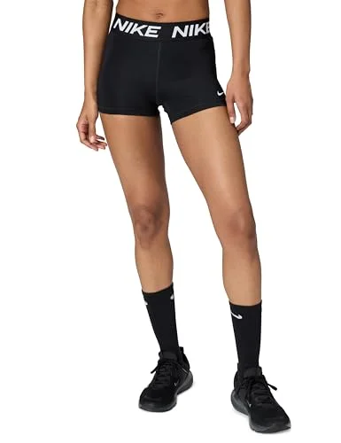 Nike Women's Victory 3in Short, Black/White, Medium