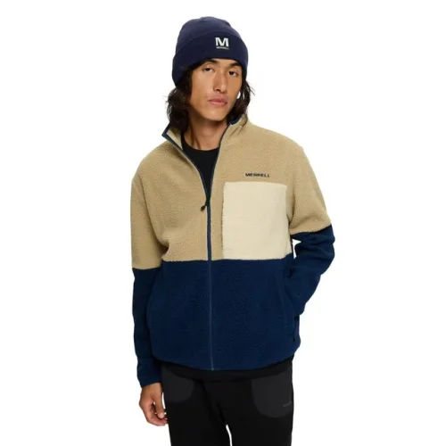 Merrell Men Tengu Sherpa Jacket Mountain/Navy Night XS  Apparel