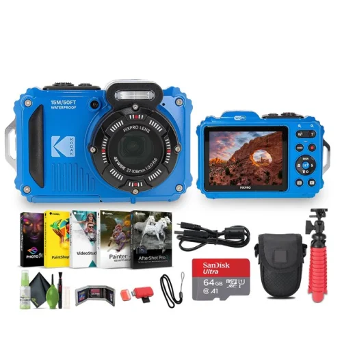 Kodak PIXPRO WPZ2 Waterproof Digital Camera, Blue