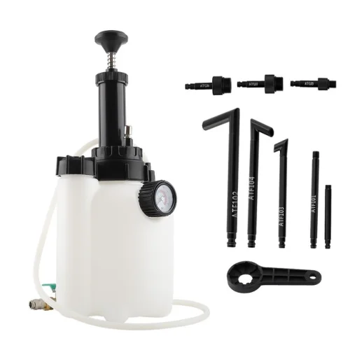 3L Transmission Oil Filling System Fluid Pump Manual Tool With 8pc ATF Adaptors