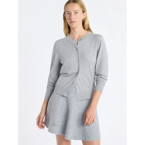 Free Assembly Women's Solid, Stripe, & Print Classic Cozy Yarn Cardigan Sweater, Lightweight, Sizes XS-4X