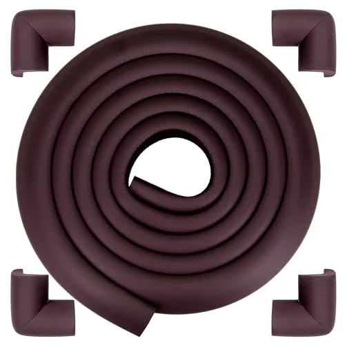 Corner Protector Baby, Baby Proofing Edge Corner Protector, Soft Foam Brown
