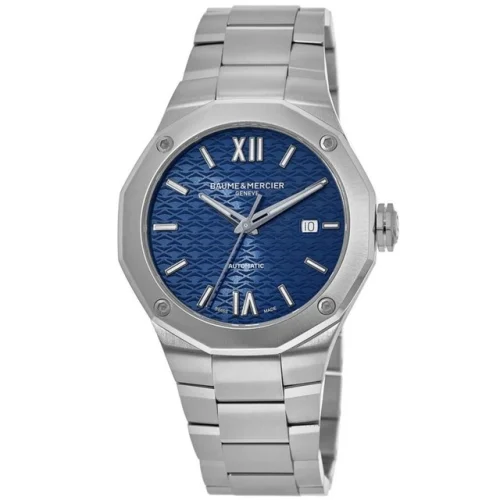 New Baume & Mercier Riviera Automatic Blue Dial Steel Men's Watch 10620