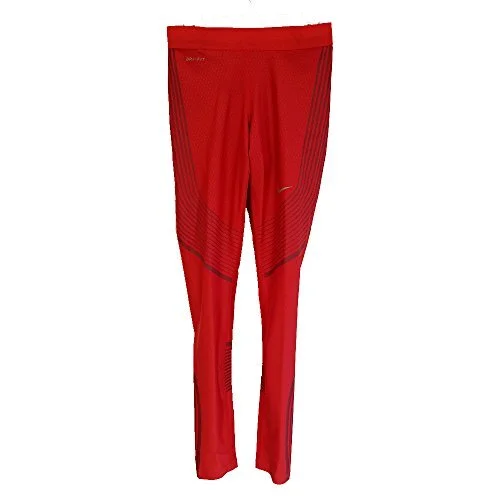 Nike Womens Power Compression Tights Red Orange Sz X Small 719784 697