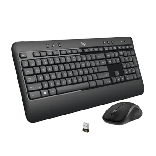 Logitech - MK540 Full-size Advanced Wireless Membrane Keyboard and Mouse Combo for PC - Black