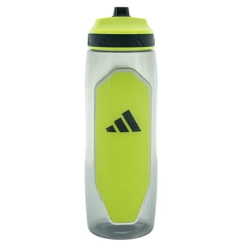 adidas Defender Squeeze Water Bottle 34 oz (1L) Locking Sport Cap