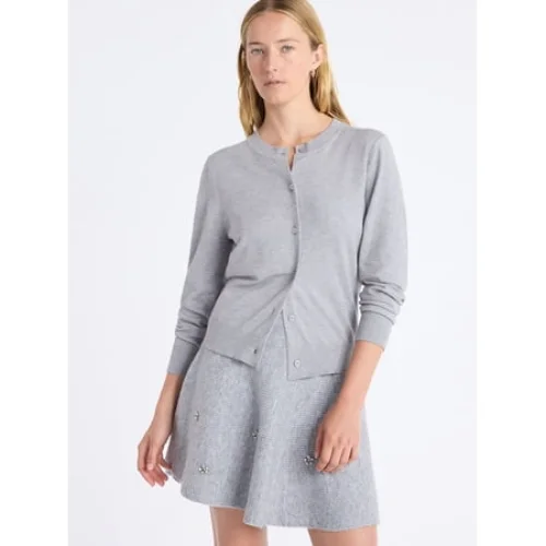 Free Assembly Women's Solid, Stripe, & Print Classic Cozy Yarn Cardigan Sweater, Lightweight, Sizes XS-4X