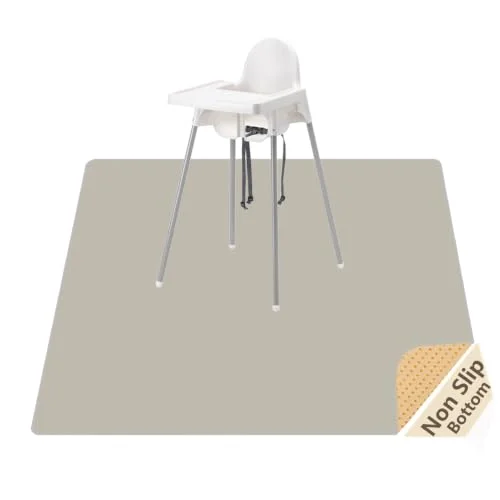 Splat Mat for Under High Chair, Waterproof Washable High Chair Floor Mat