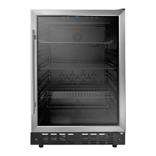 Insignia&trade; - 165-Can Built-In Beverage Cooler - Stainless Steel