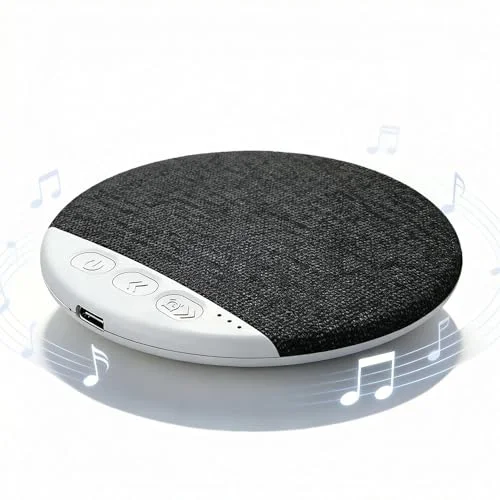2026 New Bluetooth Pillow Speaker for Sleeping, Ultra-Thin 1.1cm Under Pillow Speaker with White Noise Timer & Bluetooth 5.4, Wireless Sleep Aid with Stereo Bass, Comfortable for Adult Side Sleepers