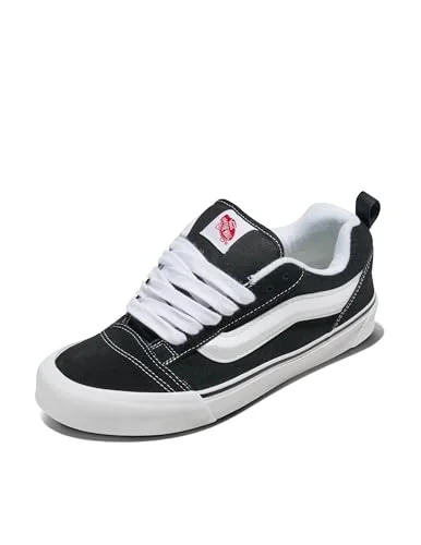 Vans Unisex Knu Skool Shoe - '90s Retro Puffy Low-Top Fashion Sneakers for Men & Women Black/True White