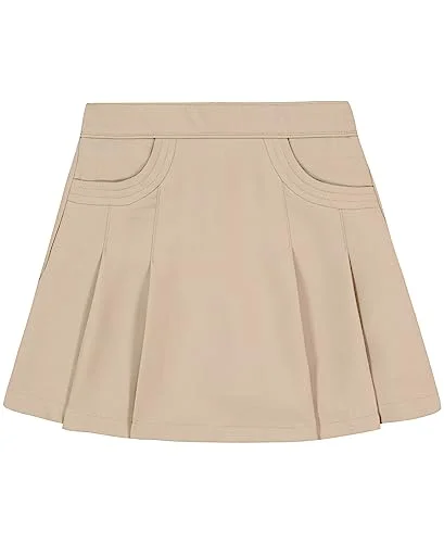 Nautica Girls' School Uniform Pleated Scooter With Pockets Khaki, 8