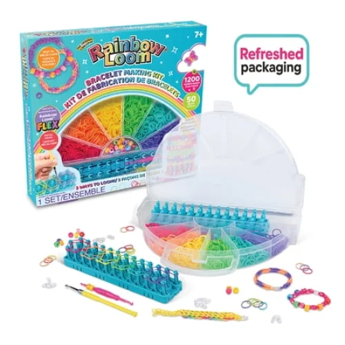Rainbow Loom Rubber Band Bracelet Making Craft Kit, Ages 7+